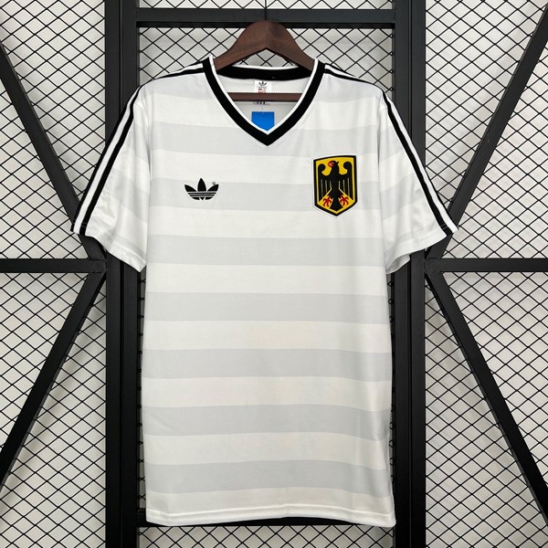 Camiseta Alemania Retro 1984 Blanco